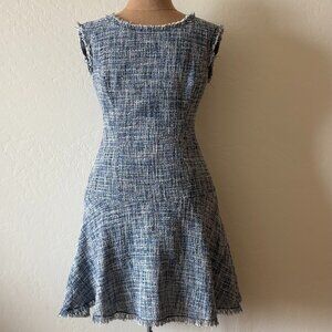 Rebecca Taylor Tweed Dress.  Size 6. Blue.